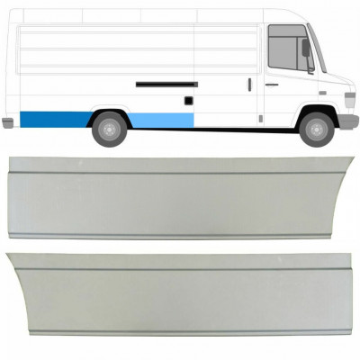 Sidovägg hjulhuskant för Mercedes Vario 1996- / Höger / Set 8545