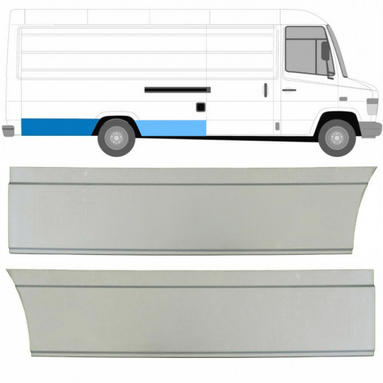 Sidovägg hjulhuskant för Mercedes Vario 1996- / Höger / Set 8545