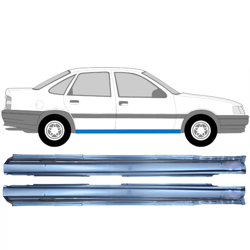 Tröskelplåt Reparationspanel För Opel Vectra 1988-1995 / Vänster+Höger / Set 9621