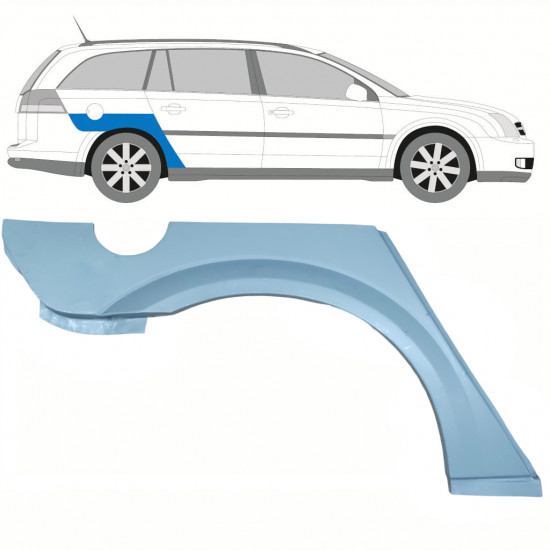 Sidovägg hjulhuskant för Opel Vectra 2002-2009 / Höger / COMBI 8602