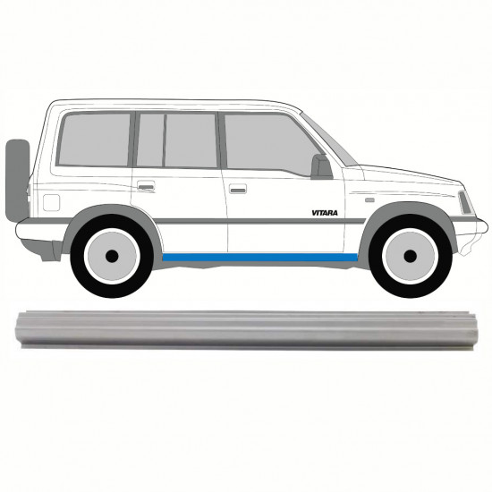 SUZUKI  VITARA 1996-2003 TRÖSKELPLÅT TILL / HÖGER=VÄNSTER