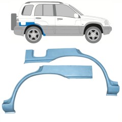 Sidovägg hjulhuskant för Suzuki Grand Vitara 1997-2005 / Vänster+Höger / Set 11227