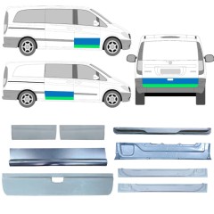 Dörreparationspanel för Mercedes Vito W639 2003-2014 / Vänster+Höger / Set 12629
