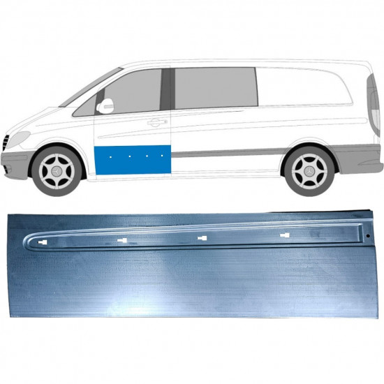 Fram dörrreparationspanel för Mercedes Vito W639 2003-2014 / Vänster 12912