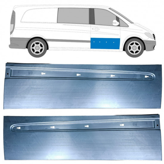 Fram dörrreparationspanel för Mercedes Vito W639 2003-2014 / Vänster / Höger / Vänster+Höger / Set 12913