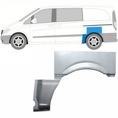 Sidovägg hjulhuskant för Mercedes Vito W639 2003-2014 / Vänster / Set 9278