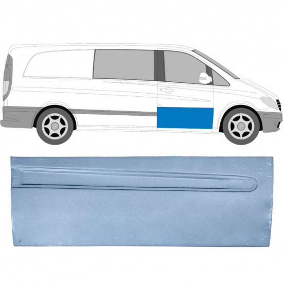 MERCEDES VITO 2003-2014 FRONT DÖRRAR PANEL / HÖGER