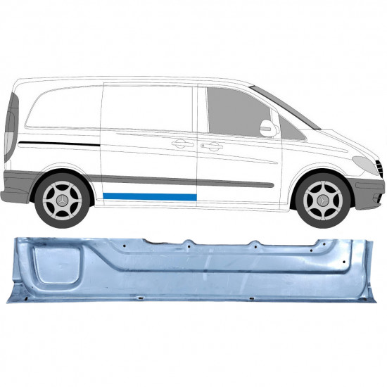 MERCEDES VITO 2003-2014 SKJUTDÖRR PANEL INRE / HÖGER