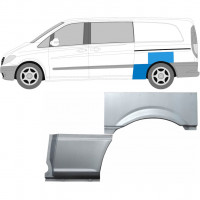 Sidovägg hjulhuskant för Mercedes Vito 2003-2010 / Vänster / Set 9276