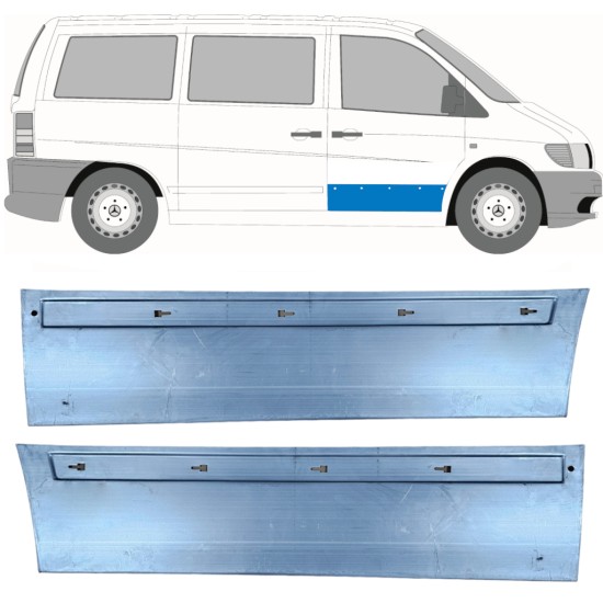 Fram dörrreparationspanel för Mercedes Vito I W638 1996-2003 / Vänster+Höger / Set 11499