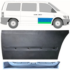 Inre + yttre fram dörrreparationspanel för Mercedes Vito I W638 1996-2003 / Höger / Set 12014