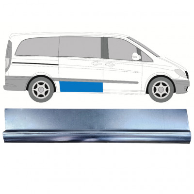 Skjutdörr reparationspanel för Mercedes Vito 2003-2014 / Höger 12045