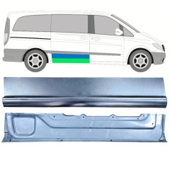 Inre + yttre skjutdörr reparationspanel för Mercedes Vito W639 2003-2014 / Höger / Set 12046