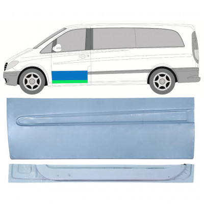 Inre + yttre fram dörrreparationspanel för Mercedes Vito 2003-2014 / Vänster / Set 12646