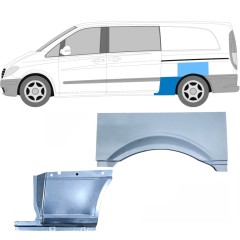 Sidovägg hjulhuskant för Mercedes Vito W639 2003-2014 / Vänster / Set 11865