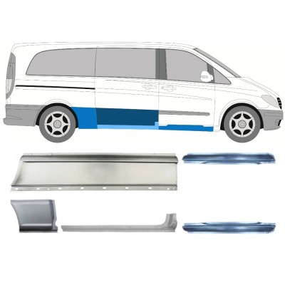 Reparationspanel set för Mercedes Vito W639 2003-2014 / Vänster+Höger / 14786