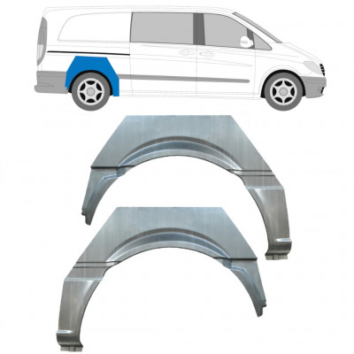 Sidovägg hjulhuskant för Mercedes Vito W639 2003-2014 / Vänster / Höger / Vänster+Höger / Set 12917