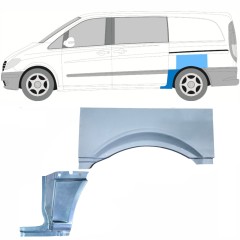 Sidovägg hjulhuskant för Mercedes Vito W639 2003-2014 / Vänster / Set 11867