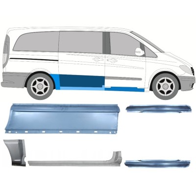 Reparationspanel set för Mercedes Vito W639 2003-2014 / Vänster+Höger / 14789