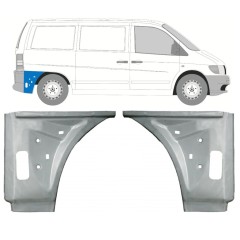 Inre bak skärm reparationspanel för Mercedes Vito I W638 1996-2003 / Vänster+Höger / Set 11641