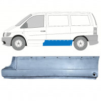 Reparationspanel för sidopanel med hål för list för Mercedes Vito 1996-2003  / Vänster 11998