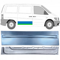 Inre + yttre skjutdörr reparationspanel för Mercedes Vito 1996-2003 / Höger / Set 12048