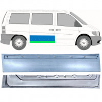Inre + yttre skjutdörr reparationspanel för Mercedes Vito 1996-2003 / Höger / Set 12047