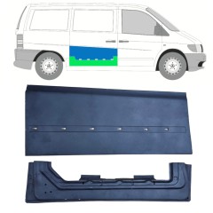 Inre + yttre skjutdörr reparationspanel för Mercedes Vito I W638 1996-2003 / Höger / Set 11993