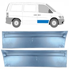 Reparationspanel för framdörr yttre för Mercedes Vito I W638 1996-2003 / Vänster+Höger / Set 9788