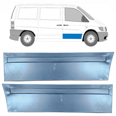 Reparationspanel för framdörr yttre  för Mercedes Vito 1996-2003 / Vänster+Höger / Set 9788