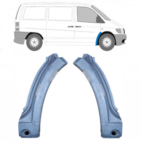 Framre hjulhus reparationspanel för Mercedes Vito 1996-2003 / Vänster+Höger / Set 9787