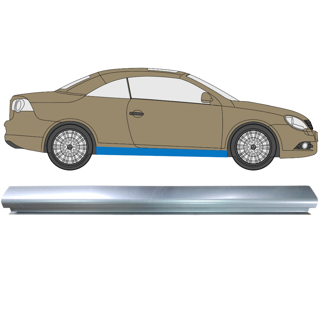 Tröskelplåt Reparationspanel För Volkswagen Eos 2006-2015 7342