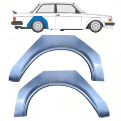 Sidovägg hjulhuskant för Volvo 240 1975-1993 / Vänster+Höger / Set 10765