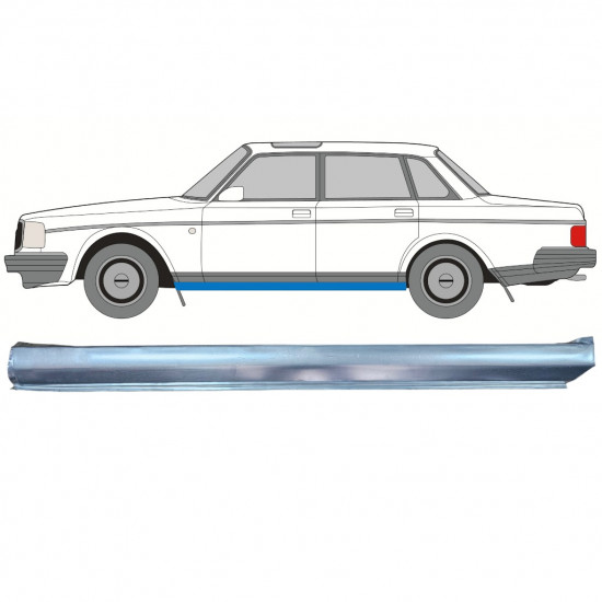 Lägre tröskel for Volvo 240 1975-1993 / Vänster 12774