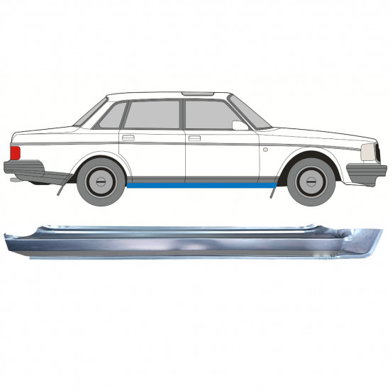 Full tröskelplåt till for Volvo 240 1975-1993 / Höger 12770