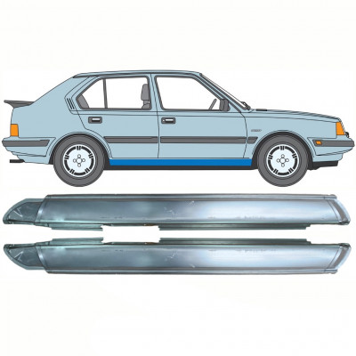 Tröskelplåt reparationspanel för Volvo 340 360 1975-1991 / Vänster+Höger / Set 10768