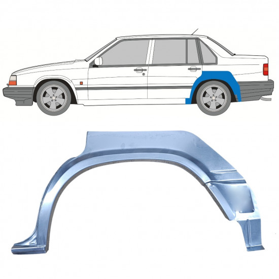 Sidovägg hjulhuskant för Volvo 940 1990-1998 / Vänster /  8294