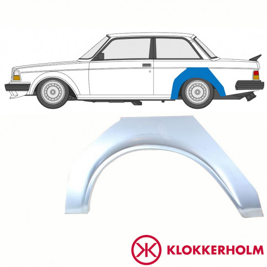 Sidovägg hjulhuskant för Volvo 240 1974-1993 / Vänster 10764