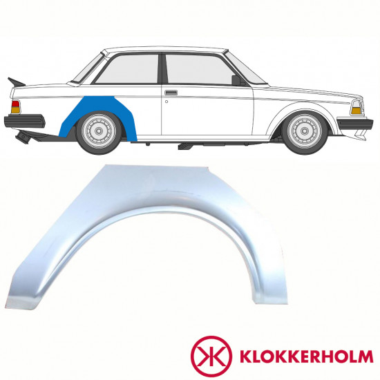 Sidovägg hjulhuskant för Volvo 240 1974-1993 / Höger 10763