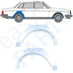 Sidovägg hjulhuskant för Volvo 240 1975-1993 / Vänster+Höger / Set 9898