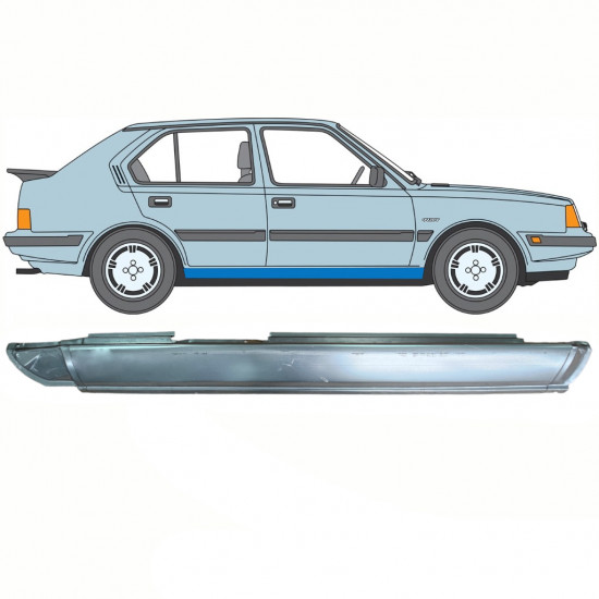 Tröskelplåt reparationspanel för Volvo 340 360 1975-1991 / Höger 10766