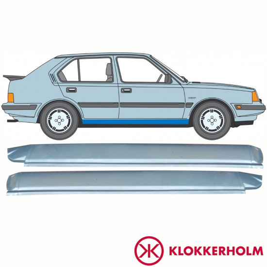 Tröskelplåt reparationspanel för Volvo 340 360 1975-1991 / Vänster+Höger / Set 10768