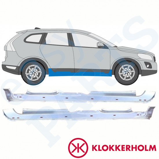 Tröskelplåt reparationspanel för Volvo Xc60 2008-2017 / Vänster+Höger / Set 10345