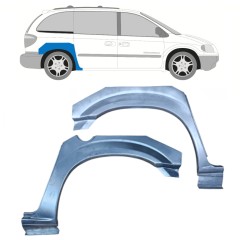 Sidovägg hjulhuskant för Chrysler Voyager 2000-2008 / Vänster+Höger / Set 11284