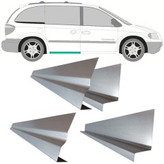 Inre + yttre skjutdörr reparationspanel för Chrysler Voyager 2000-2008 / Vänster = Höger (symmetrisk) / Set 11195