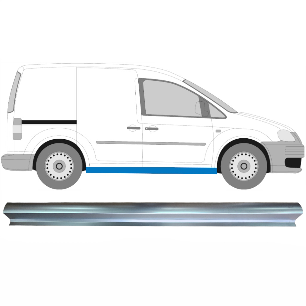 Tröskelplåt Reparationspanel För Vw Caddy 2004-2015 / Vänster = Höger (Symmetrisk) 7080