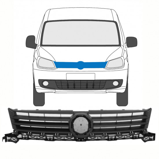 VOLKSWAGEN CADDY 2010-2015 GRILL