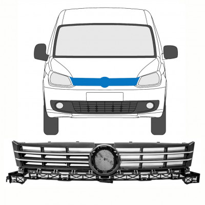 VOLKSWAGEN CADDY 2010-2015 GRILL CHROME