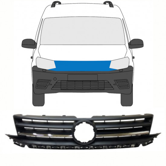 Grill för Volkswagen Caddy 2015-2020 8416