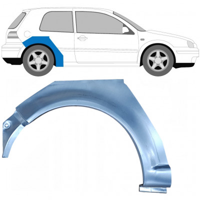 VW GOLF 4 1997- 3 DÖRRAR REPARATION AV BAKSKÄRM / HÖGER